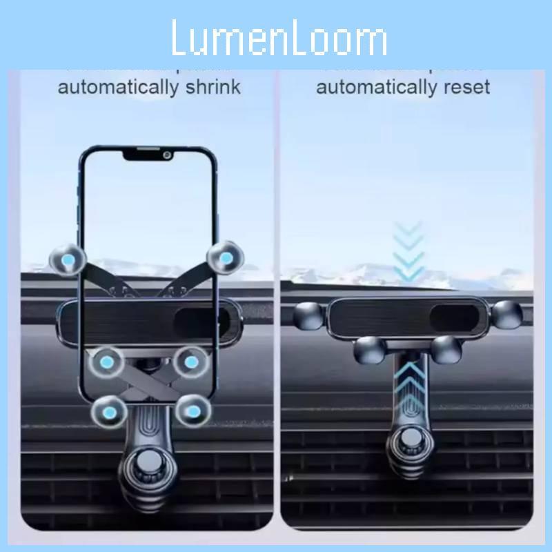 Gravity Sensing Car Phone Mount Universal Air Vent Holder Extended Arm
