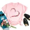 Butterfly Heart Printed T Shirt New Unisex Black T Shirt Harajuku Cute Graphic Tee Shirt Ladies Casual Female Tops Tee