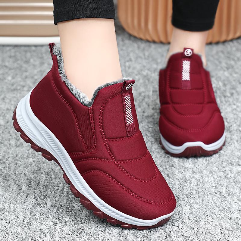 Women's Fashion Winter Boots Faux Fur Lined Waterproof Slip Resistant Platform Booties Casual Shoes Gift