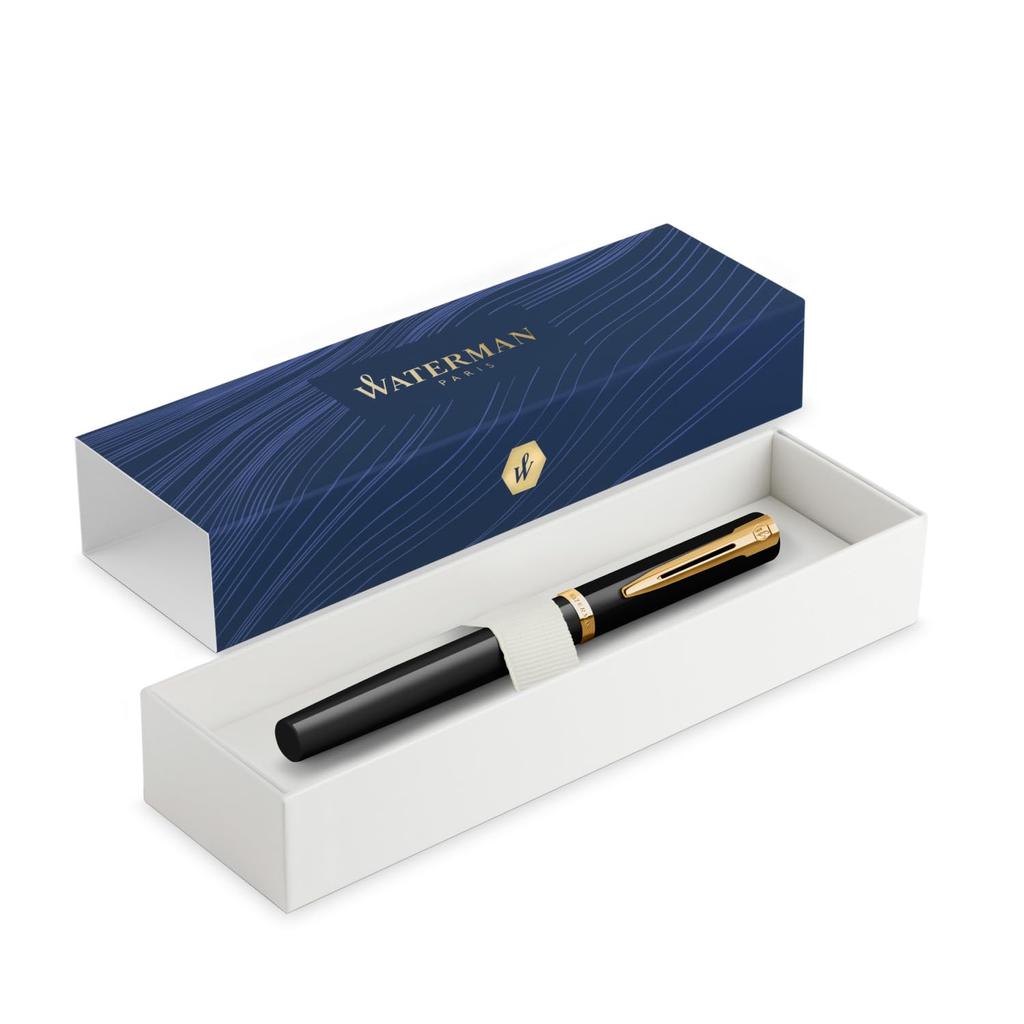 WATERMAN Impression Füllfederhalter Schwarz Fein Geschenkbox Luxusartikel 2225541 Stift, GT, Feder, Enthalten, Geschenk, Nr.
