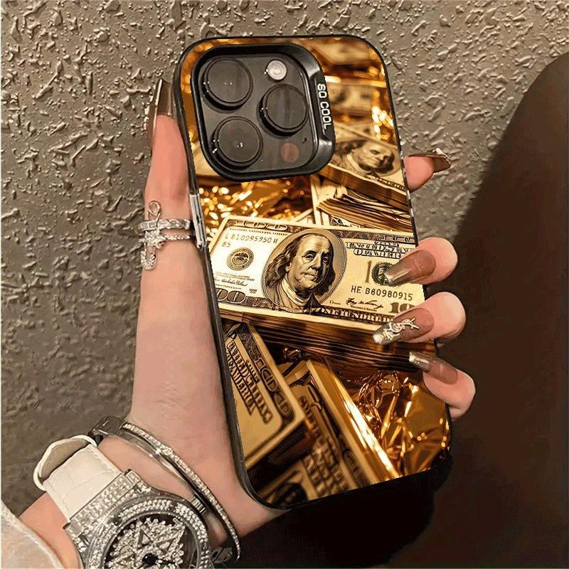 Local tyrant gold dollar bill apple 15 mobile phone case iphone16promax personalized 13/12/11 anti-drop 14 protective case