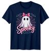 Spooky Ghost Halloween Holidays Occasions Unisexs Unisexs Graphic Tee Cute Design