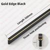 NAIERDI American Style Black Cabinet Handles Aluminum Alloy  Long Furniture Handle Kitchen Cupboard Pulls Drawer Knobs Hardware