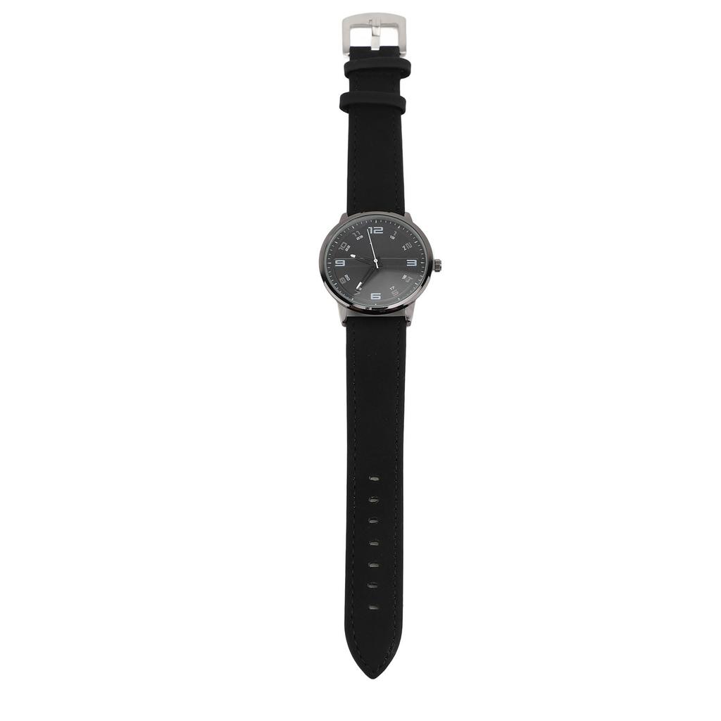 Men Watch Casual Analog Quartz Date Minimalist Fashion Watch with PU Leather Strap for Office Busine