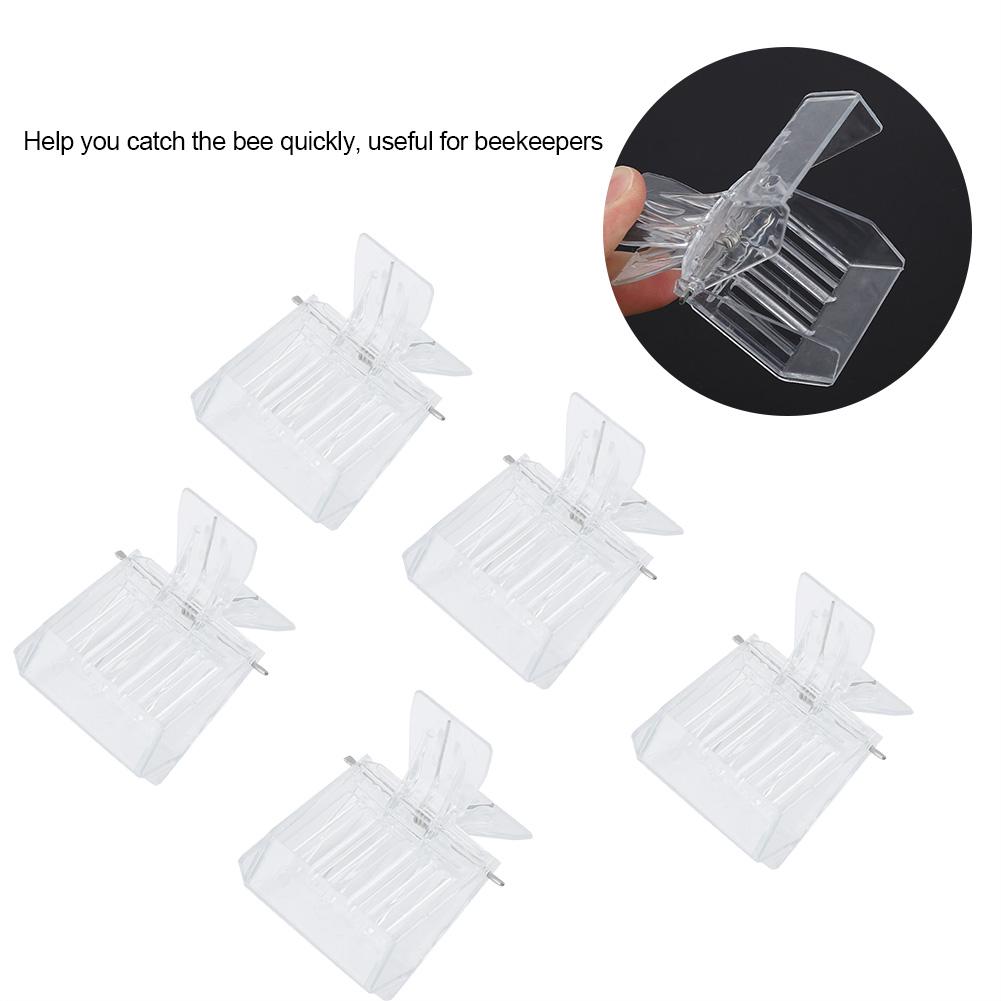 5Pcs Plastic Queen Catching Clip Bee Catcher Cage Beekeeping Tool Equipment