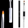 Dubbelzijdige Nagelriem Duwer Borstel Afbeeldingen Schilderen Zachte Kop Borstel Extension Snel Opbouwen Schilderen Builder voor Manicure
