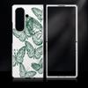 Line Butterfly Print Case For Samsung Z Fold 8 Ultra 7 6 5 Luxury Plating Leather Skin Hard Phone Cover For Galaxy Z Fold8 Fold7 Fold6