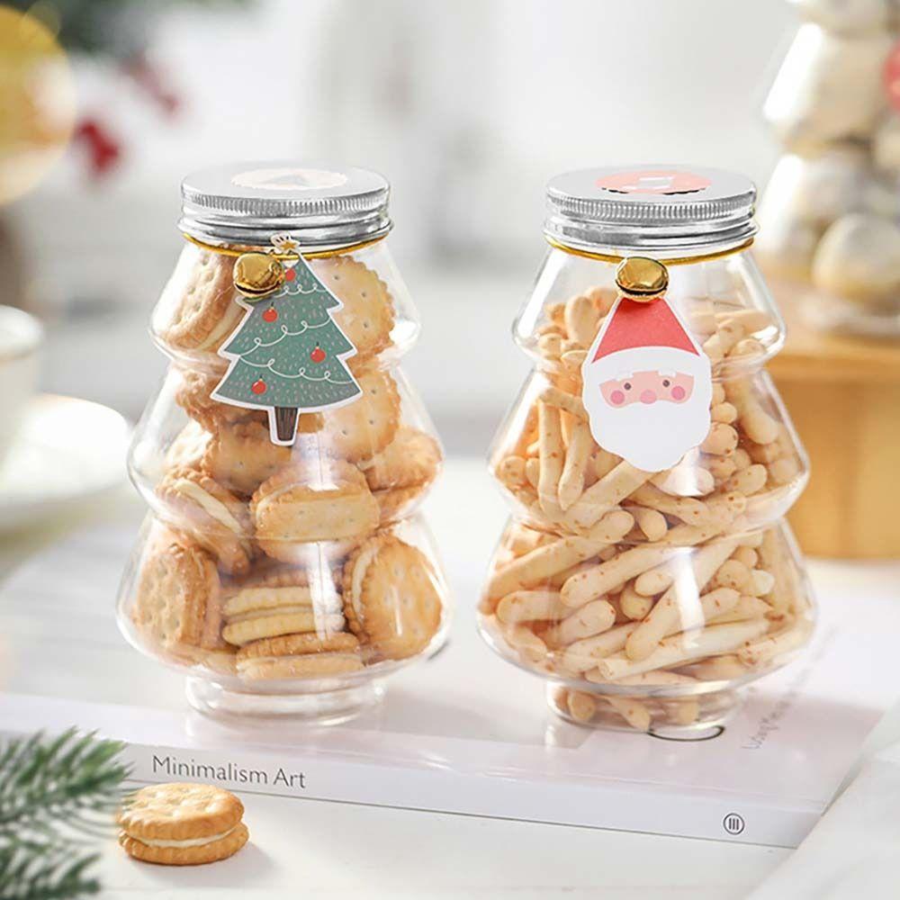 DIY Christmas Decoration Christmas Tree Sweet Jar Food Container Snack Organizer Storage Jar