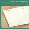 Hochwertiger Planer 2026 Notizbuch Tages-, Wochen-, Monatskalender A5-Größe mit Kunstlederbezug für Geschäft, Student