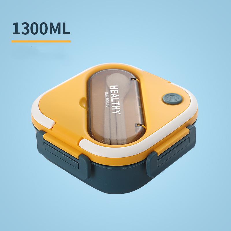 

Новый изолированный ланч-бокс для офисных работников, студентов, ланч-бокс большой емкости с ручкой для ланча, ланч-бокс, посуда, ланч-бокс в микроволновой печи темно-синий