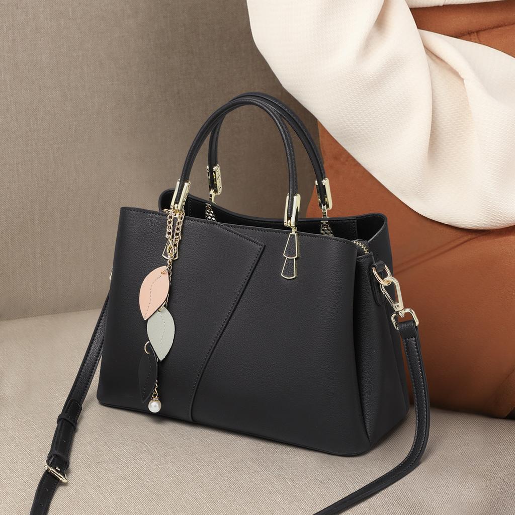 2025 New Style Patchwork Women's Handbag Large Capacity Crossbody Shoulder Fashion Color Block Mom Bag