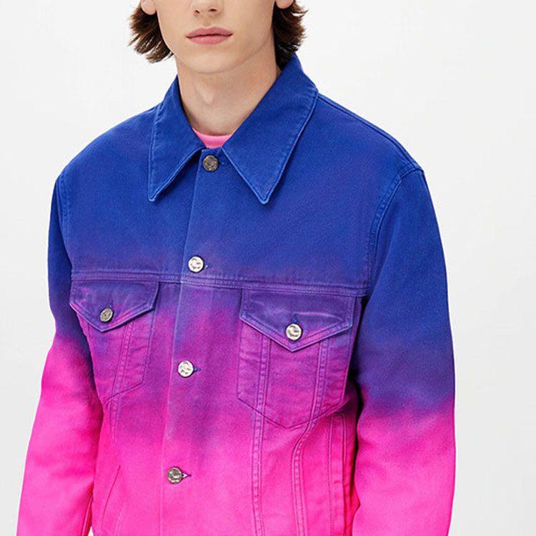 Louis Vuitton Cropped Gradient Denim Jacket 1A9T3F