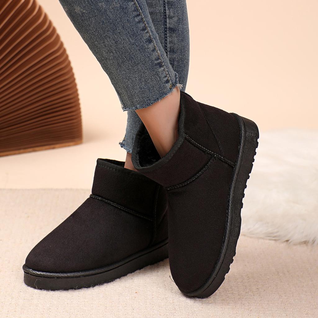 Cotton Shoes Women's Winter Boots Snow Boots Women Plus Fleece Thickened Warm Short Boots Women Non-slip