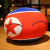 Decorazioni per Borsa Giocattolo Country Ball Portachiavi Peluche Polandball Portachiavi Ciondolo Peluche Country Ball