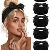 Solid Color Bow Headband for Sports, Fashion & Makeup