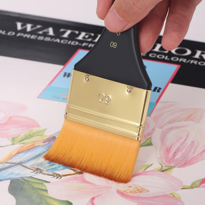 Nylon Bristle Brush Oil Paint Brush Hand-Painted Wall Paints Brushes Gouache Watercolor Brushes Professional Artist Art Supplies