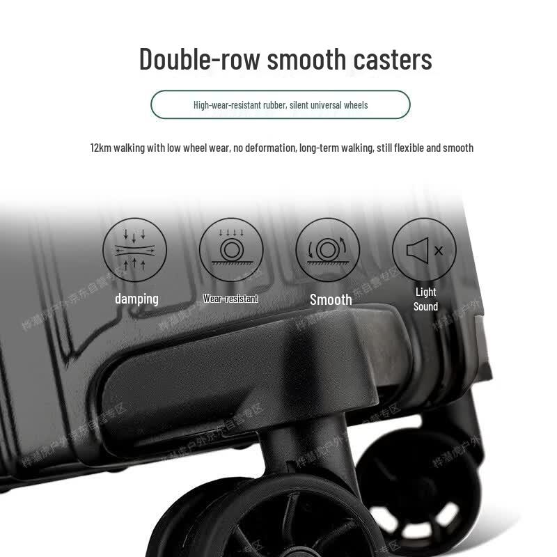 Huqianhu Military Style Aluminum Alloy Luggage