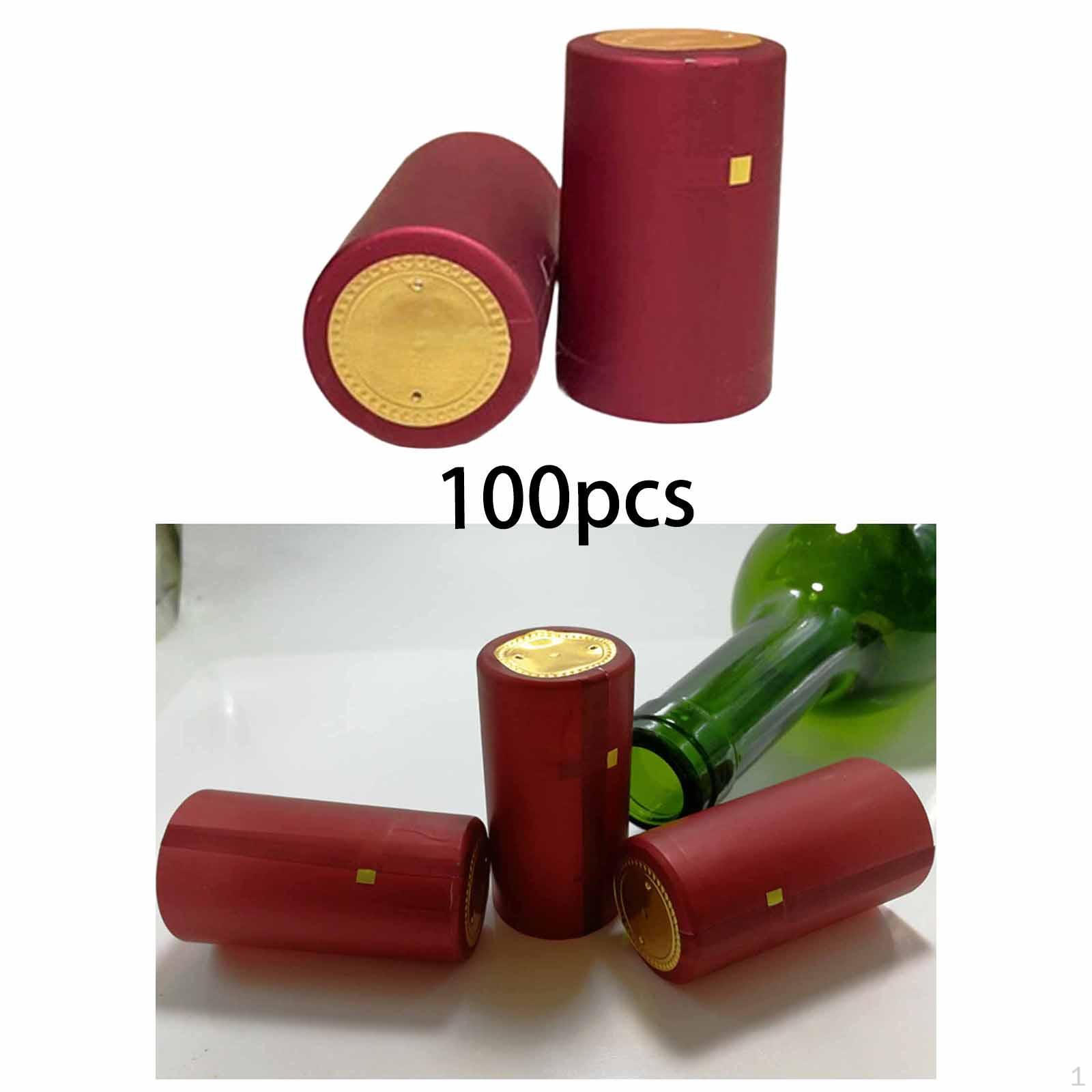 

100 Бутылка , Защитные рукава, Аксессуары для DIY, Термоусадочная пленка для рукоделия красный