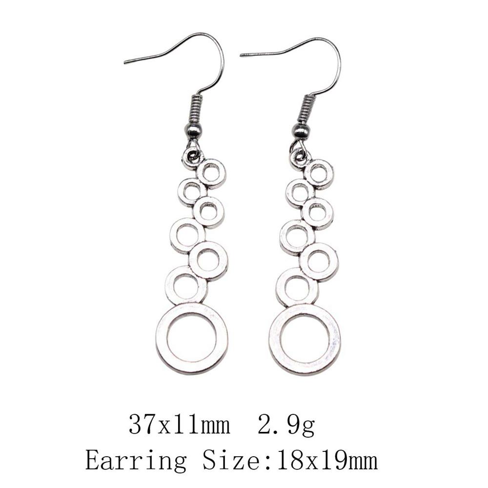 New Year's Day Earrings Women Geometric Water Drop Circle Drop & Dangle Earring Home Garden Party Earrings