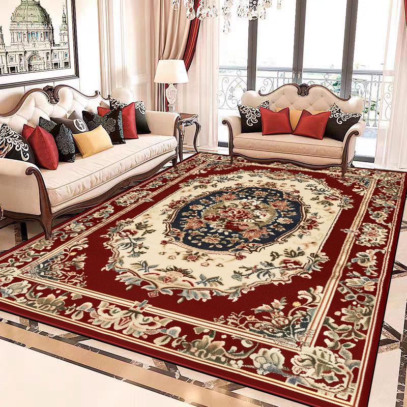 European Luxury Large Carpet Living Room Decoration Home Rug Non-slip Lounge Cloakroom Bedroom Rugs Comfortable Soft Baby Mat