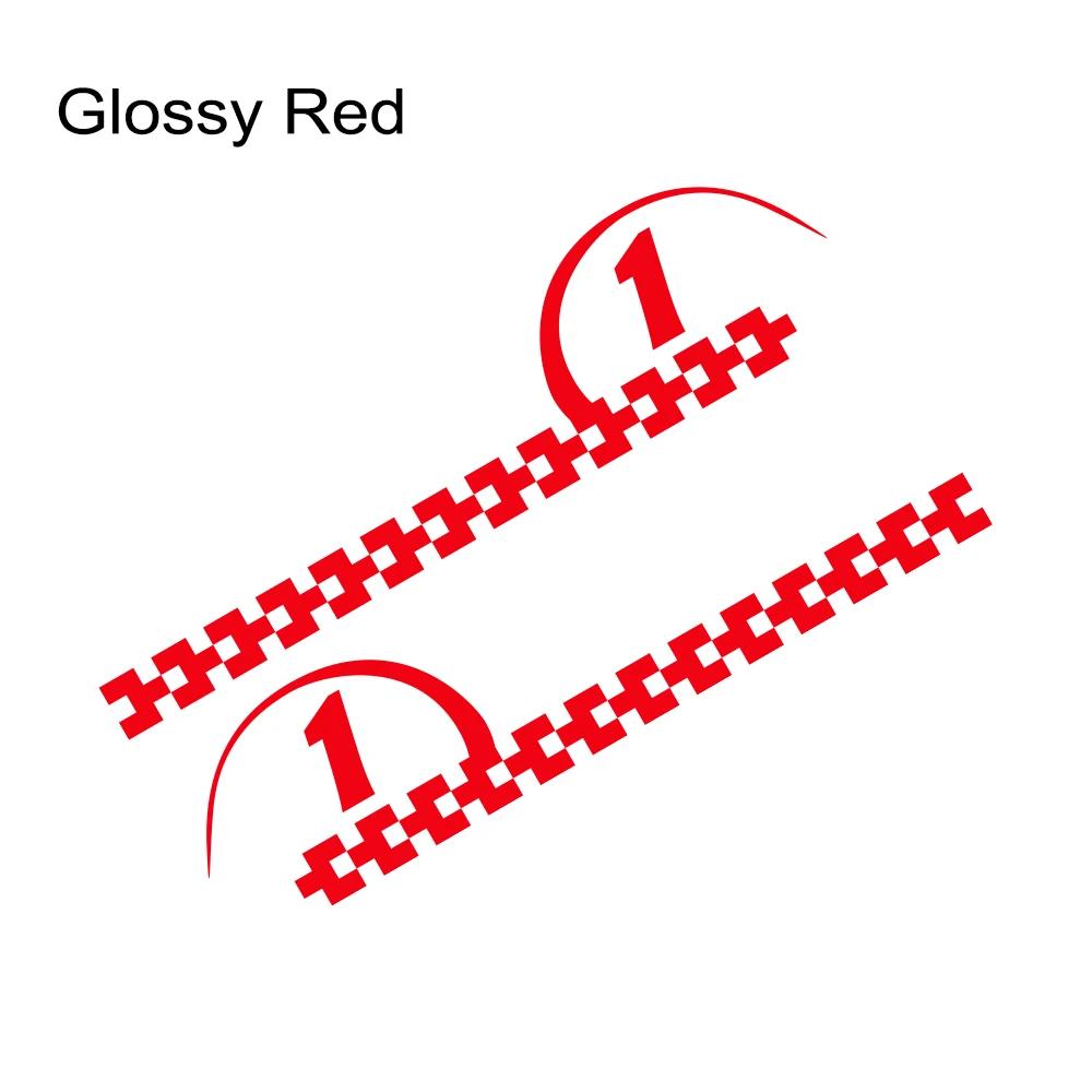 Car Sticker NO.1 Racing Sport Decor Decal For MINI John Cooper S JCW F55 F56 F57 R55 R56 R60 F60 Clubman Tuning Accessories