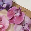 3/5/10Pcs Butterfly Orchid Artificial Flowers for Home Room Decoration Wedding Bridal Accessories Headwear Hair Clips DIY Gifts