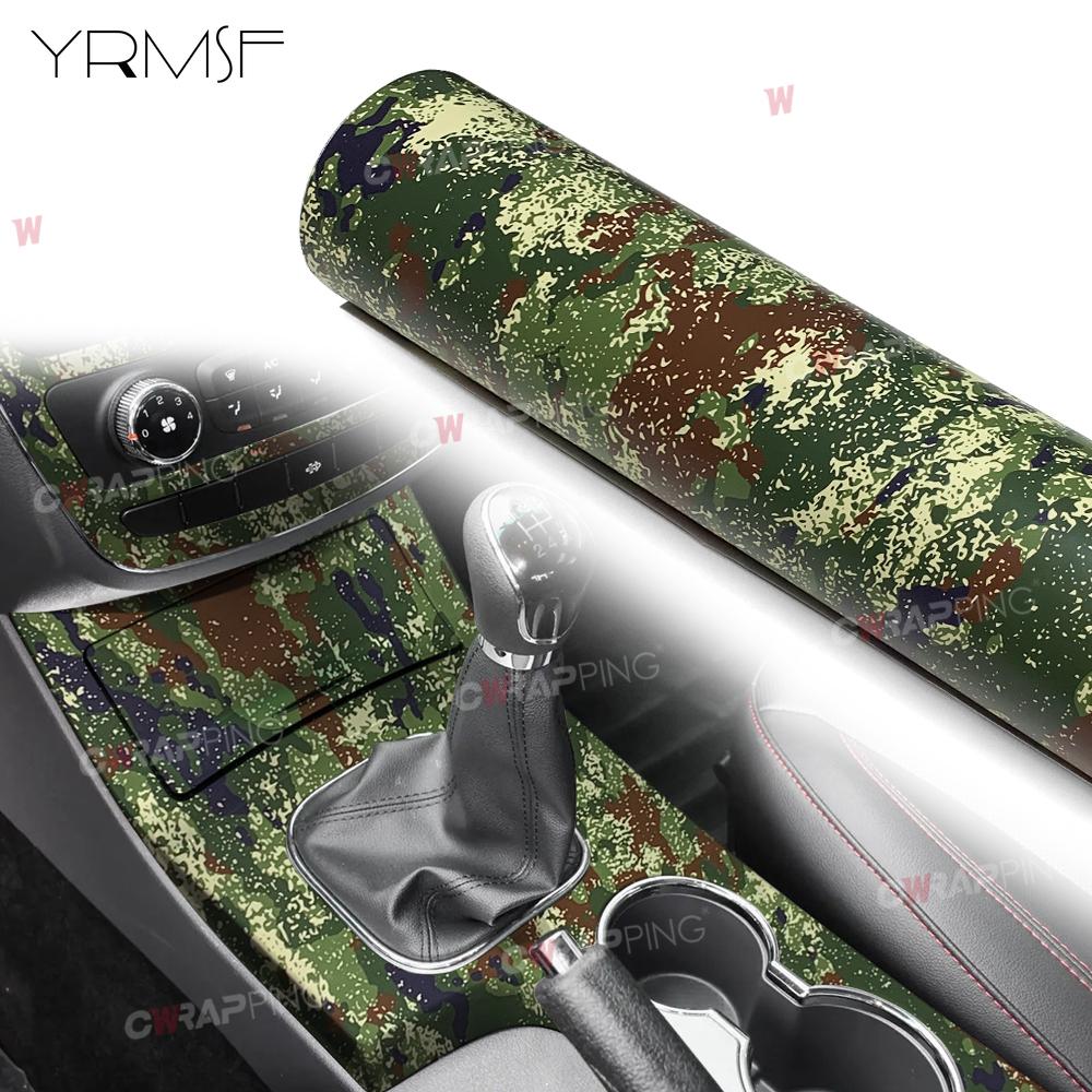 Automotive Vinyl Car Wrap Military Green Starry Jungle Camouflage Mosaic Waterproof Paint Camo Vinyl for Motorcycle Vinyls Wraps