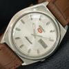VINTAGE SEIKO 5 AUTOMATIC 7009A JAPAN MENS SILVER COLOR DIAL WATCH A708517-1