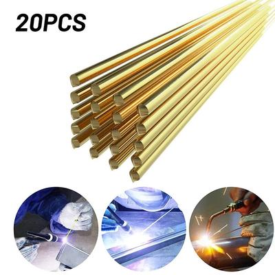 20 adet Pirinç Kaynak Teli Lehim Çubukları Düşük Sıcaklık Kaynak Çubuğu 1.6*250mm