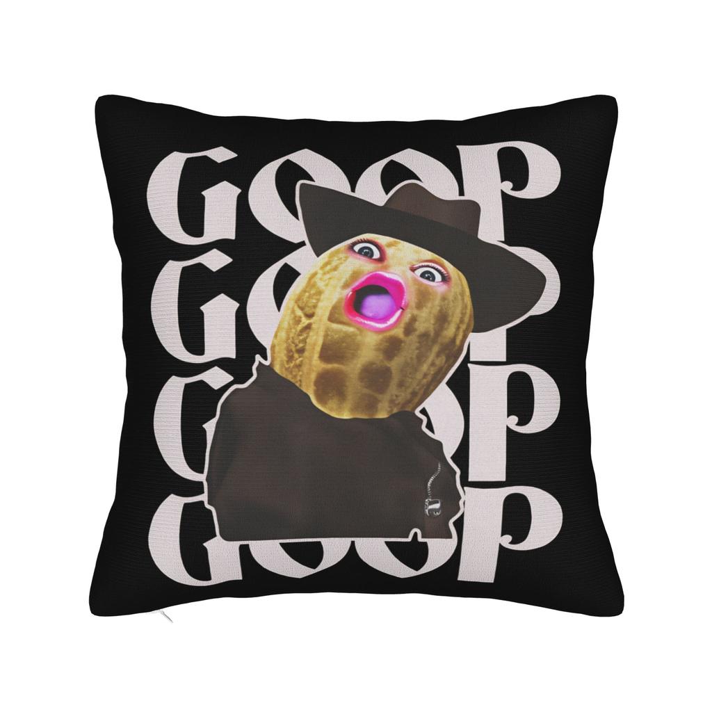 Kuddfodral Roligt The Burnt Peanut GOOP Bungulator Design Kuddfodral För Soffa Soffa Säng Vardagsrum Sött Roligt Kuddfodral