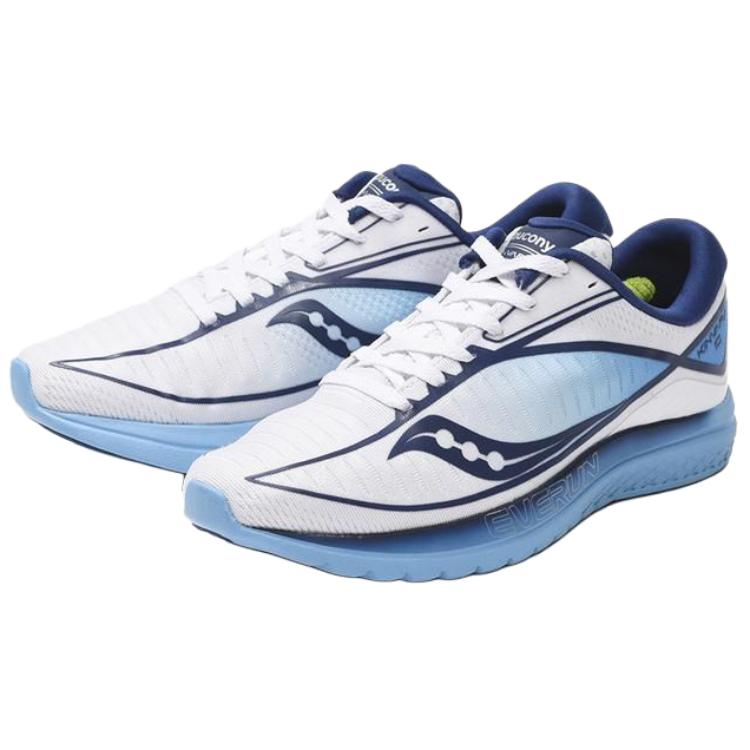 SAUCONY Kinvara 10 Comfortable Soft Nylon Non-Slip Wear-Resistant Low-Top Casual Running Shoes Unisex Sneaker White S10467-3