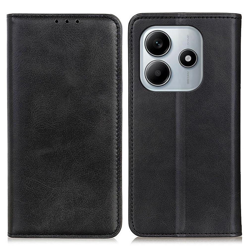 Für Xiaomi Redmi Note 14 4G (163,25 x 76,55 x 8,16 mm) Hülle Spaltleder Flip Wallet Handyhülle