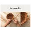 Parakeet Nest, Chewproof Plastic Frame Washable Small Bird House for Cage, Hanging Cozy Sleeping Nest, Woven Rattan Bird Nest with Metal Hooks