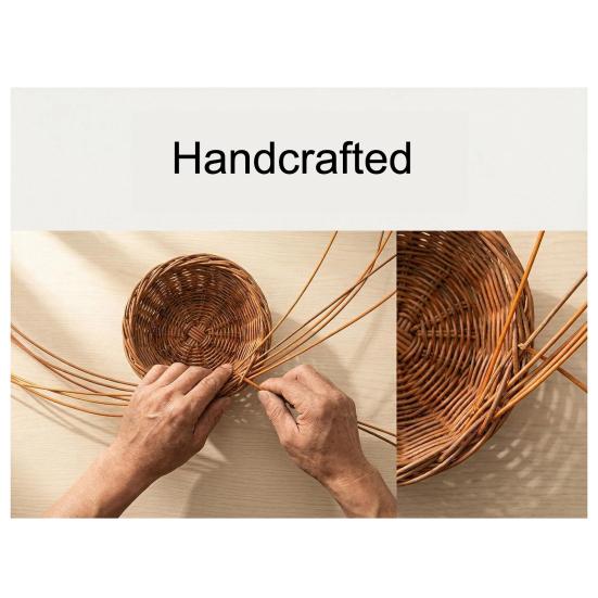 Parakeet Nest, Chewproof Plastic Frame Washable Small Bird House for Cage, Hanging Cozy Sleeping Nest, Woven Rattan Bird Nest with Metal Hooks