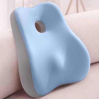 Coussin de dossier pour soutien lombaire, oreiller en mousse à mémoire de forme avec sangle pour véhicule et bureau