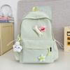 Small fresh schoolbag female college student Korean version cute plaid backpack junior high school student cute girl travel backpack tide