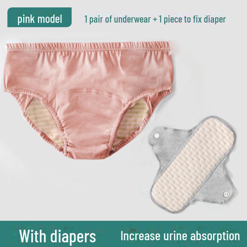 Washable Elderly Incontinence Underwear - Anti-Leak Bed-Rest Care Diaper 