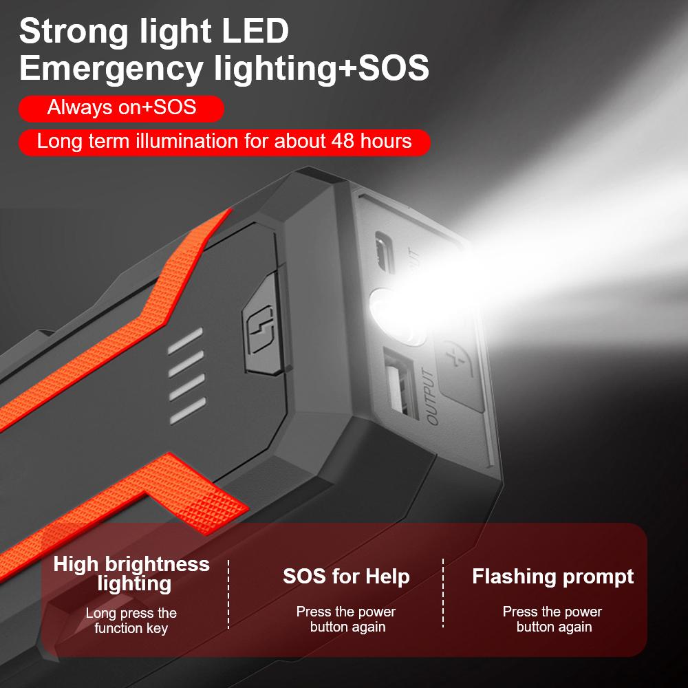 Power Bank Booster Accesorii auto Dispozitiv de pornire automată Pornire de urgență Pornire auto 12V 3000A Baterie auto pornire portabil 22200mWh