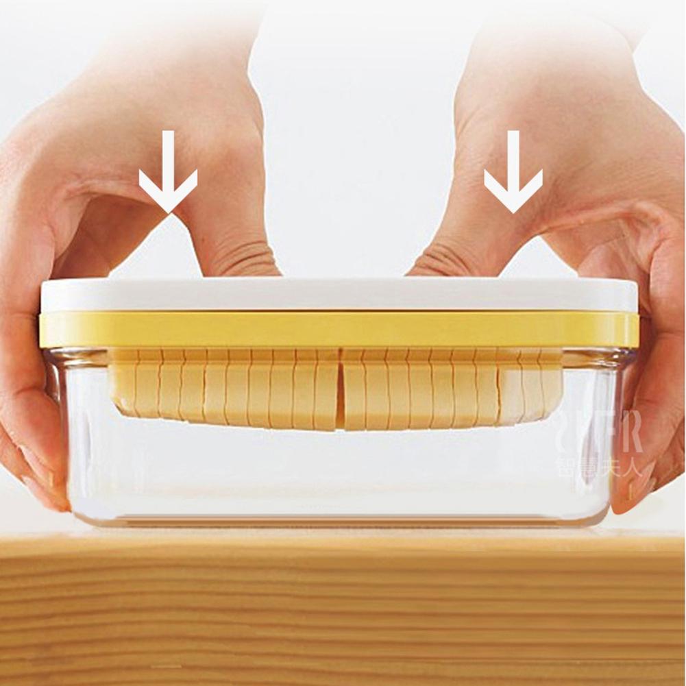 Chladnička Box na máslo s víkem Pouzdro na krájení Nůž Gadget Kuchyňské těsnění Skladování Nádobí na krájení másla Nádobka na sýr