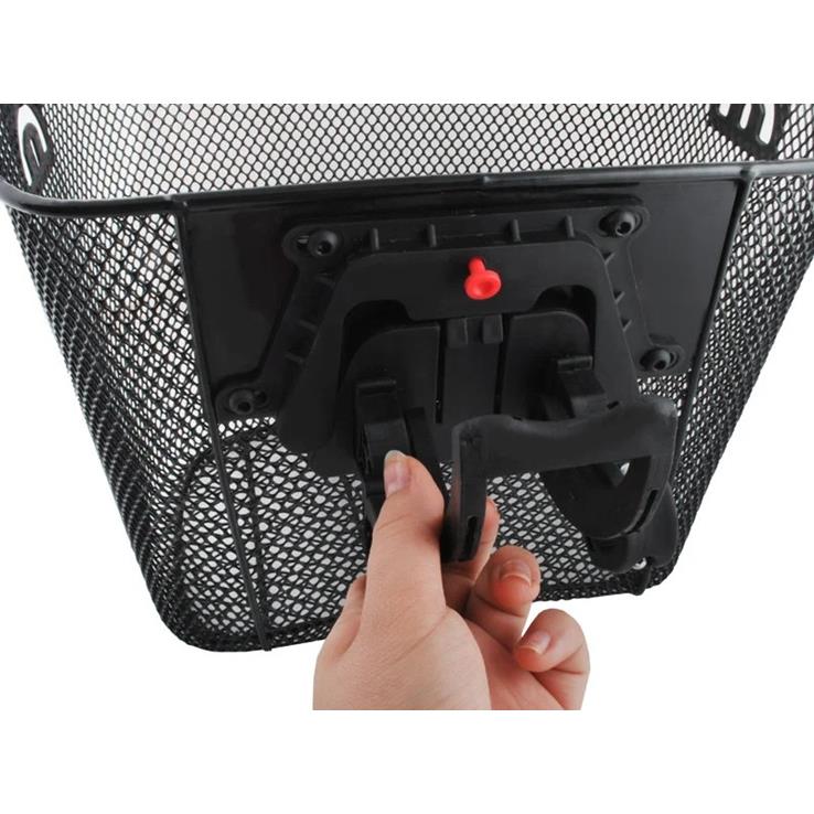 Bike Basket Metal Front Basket Detachable Black Click Large Bicycle