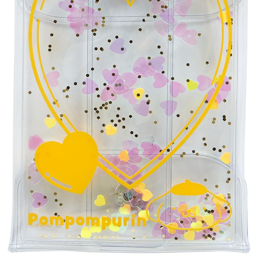 Sanrio Carabiner Clear Character Grand Prix 3rd Colorful Heart Pompompurin Character 432211 Pouch, Edition, Series, (Purin, POMPOMPURIN)