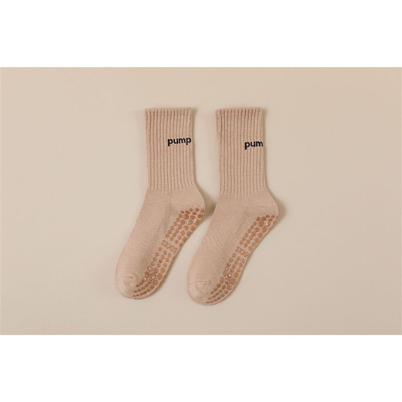 

Противоскользящие Амортизирующие Носки для Танцев и Фитнеса в Помещении, Носки для Йоги, Женские Осенне-Зимние Профессиональные Нескользящие Носки для Йоги Dark Khaki | Standard