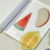 Creative Apple Slice Bookmark with Simulation Funny Design Sense for INS Fixed Book Photography Cartoon Cute Note Bookmark