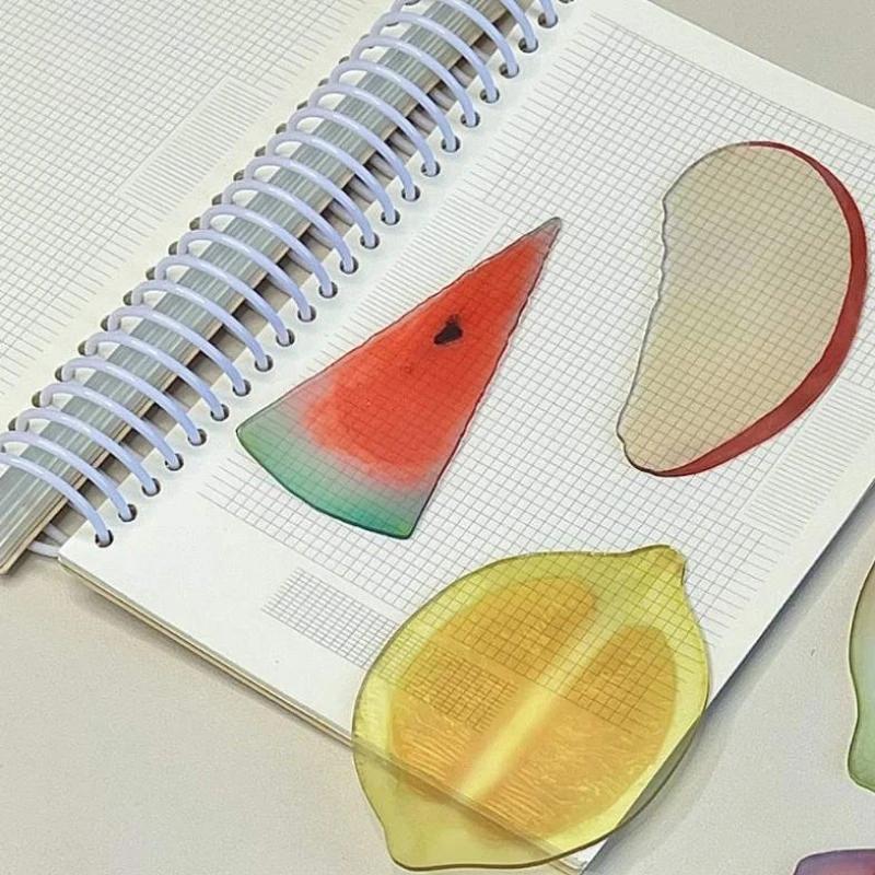 Creative Apple Slice Bookmark with Simulation Funny Design Sense for INS Fixed Book Photography Cartoon Cute Note Bookmark