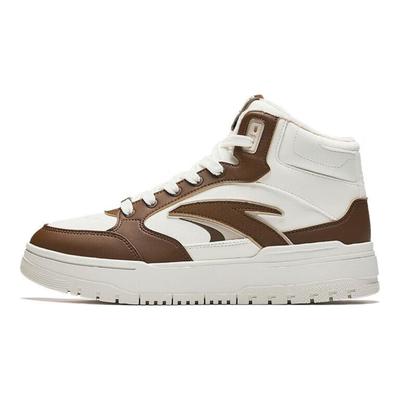 982 Fleece Comfortable Fashion Warm Durable High-Top Sneakers Men Sneakers Brown White 112448961-4