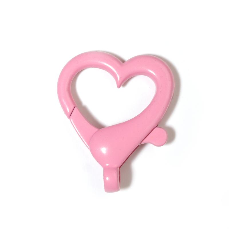 10Pcs/Lot Alloy Lobster Clasps Heart Shape Multicolor Key Chain Sping Buckle for Jewelry Making DIY Key Chains Bag Ornaments