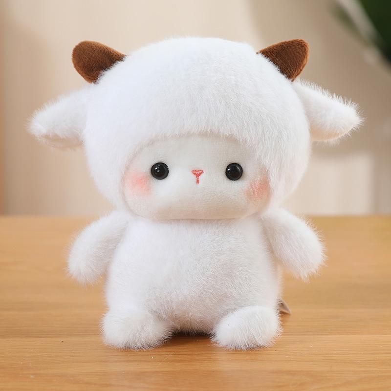 Adorable Lamb Plush Doll - Creative Desk Companion and Birthday Gift