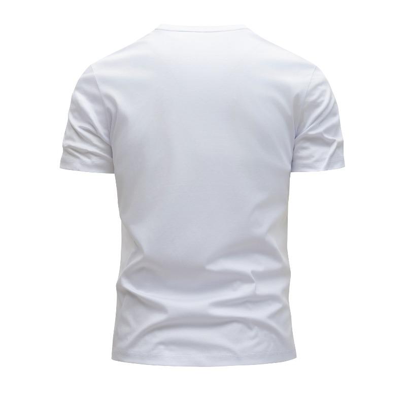 Europäische Größen Herren T-Shirt, Sommer Kurzarm Slim Fit Rundhals Oberteil, Trendige Mode Jugend Täglich Lässig Vielseitig Atmungsaktiv Feuchtigkeitsableitend