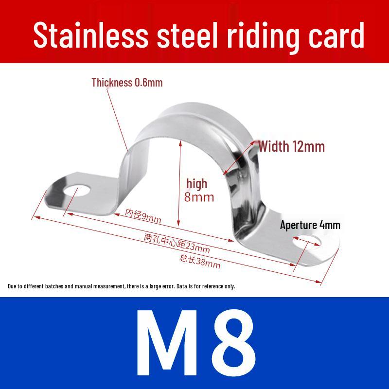 304 Stainless Steel U-Bolt Pipe Saddle Clamp