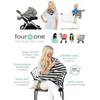 Striped Breastfeeding Cover Baby Car Seat Cover Breastfeeding Scarf Multipurpose Baby Stroller Cover